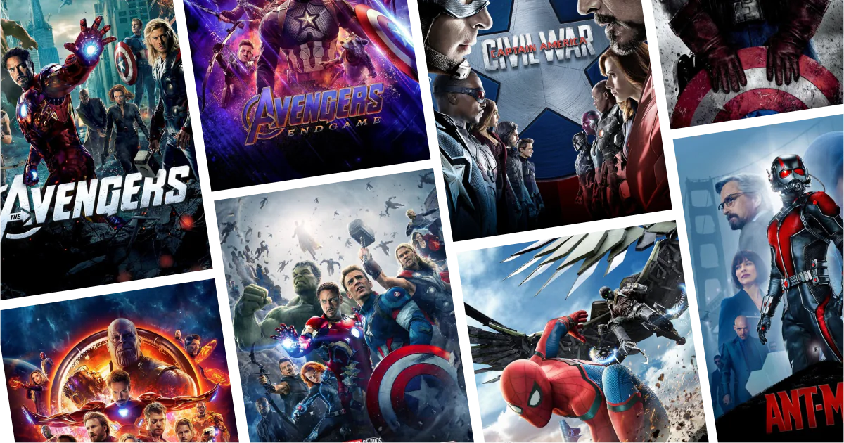 Collage of eight movies and TV series posters from 30 Chris Evans Movies to Watch: From Captain America to standout roles beyond superheroes