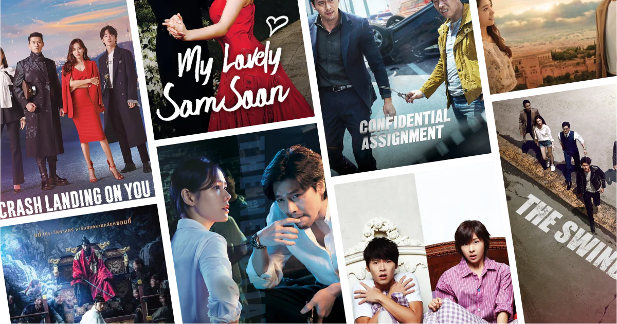 Collage of eight movies and TV series posters from 20 Hyun Bin Movies and Series to Watch: Romance, drama, and legendary Korean leading-man roles