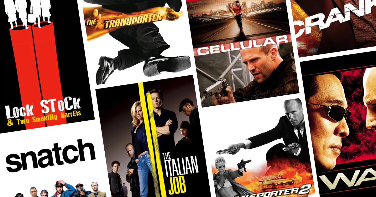 คอลลาจโปสเตอร์หนัง 8 เรื่องจากลิสต์ 30 หนัง Jason Statham น่าดู เจสัน สเตทแธม บู๊เดือดทุกภารกิจ