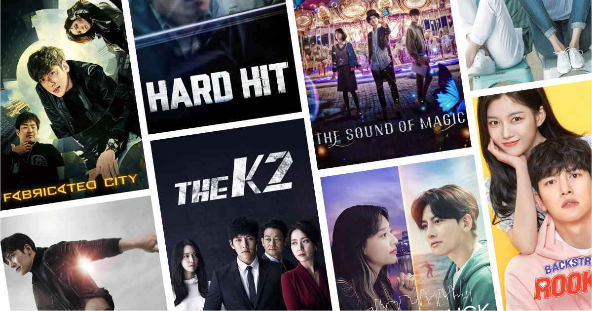 Collage of eight movies and TV series posters from 30 Ji Chang Wook Movies and Series to Watch: Action, romance, and high-energy leading-man roles