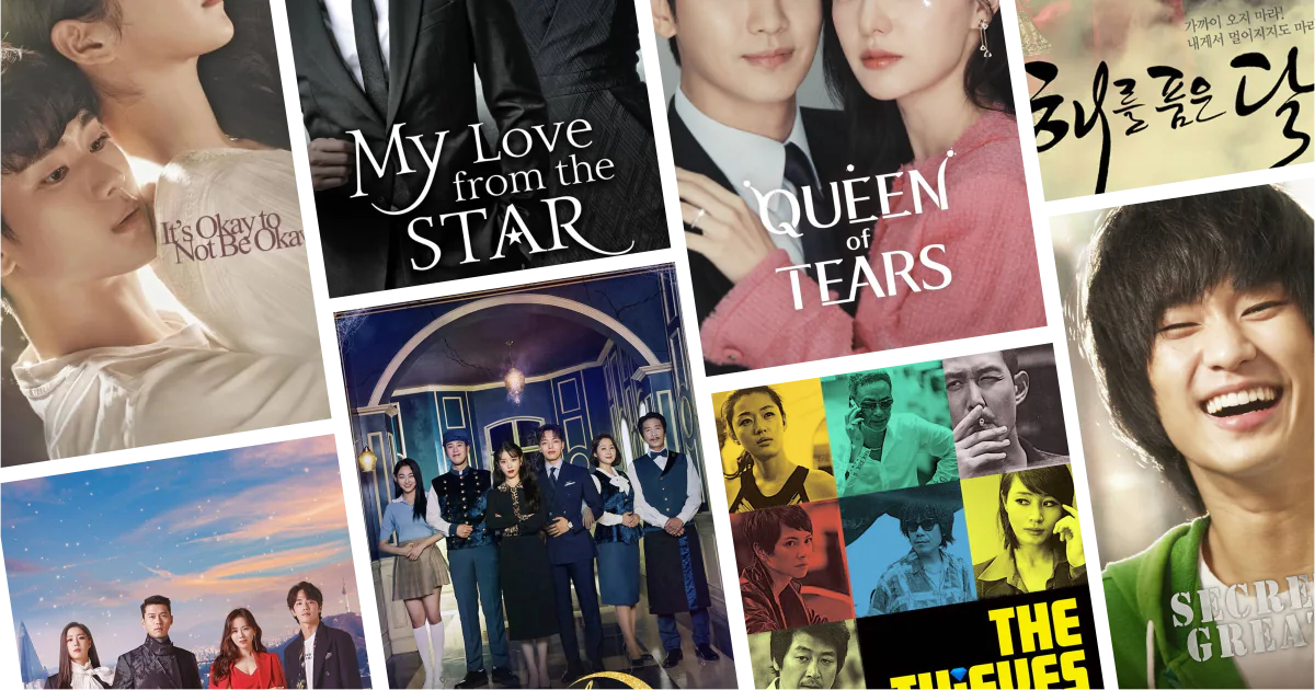 Collage of eight movies and TV series posters from 20 Kim Soo Hyun Movies and Series to Watch: Romance, drama, and ratings-winning Korean roles