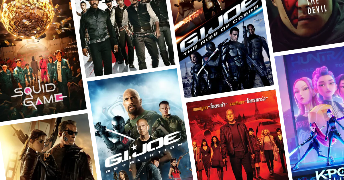 Collage of eight movies and TV series posters from 30 Lee Byung Hun Movies and Series to Watch: Action, drama, and international Korean star power