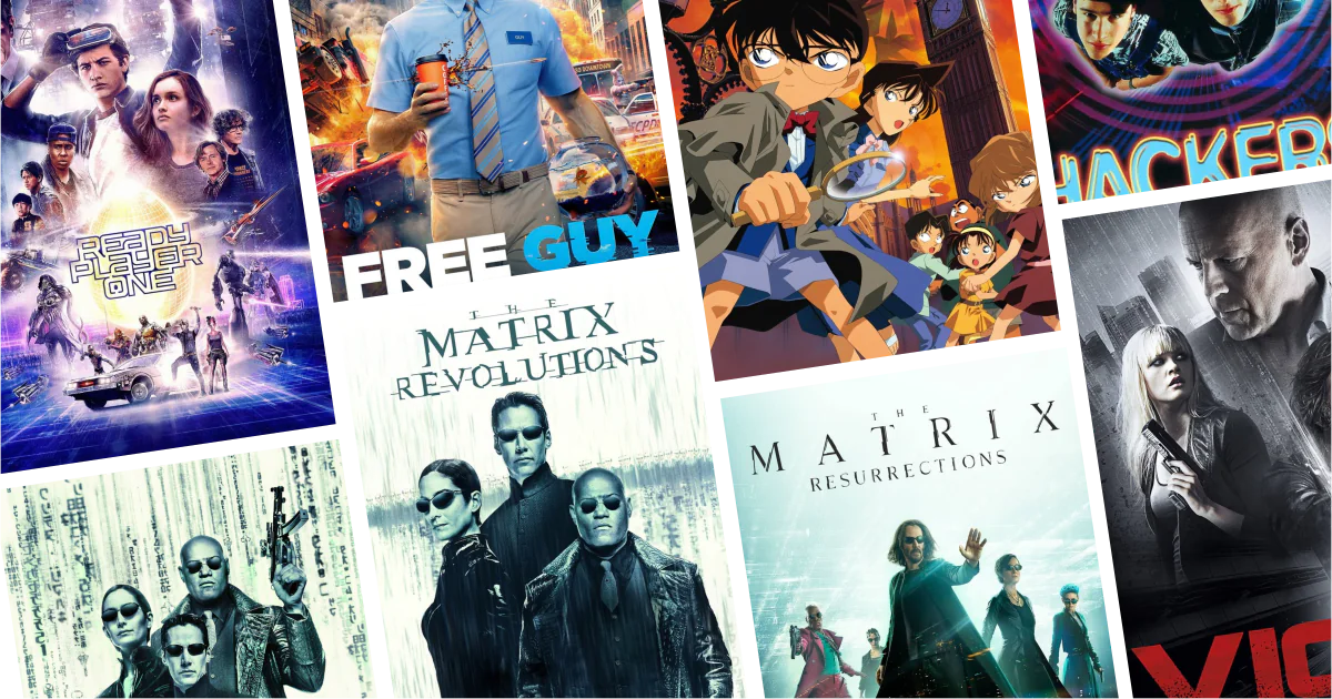 Collage of eight virtual reality movies posters from 30 Virtual Reality Movies to Watch